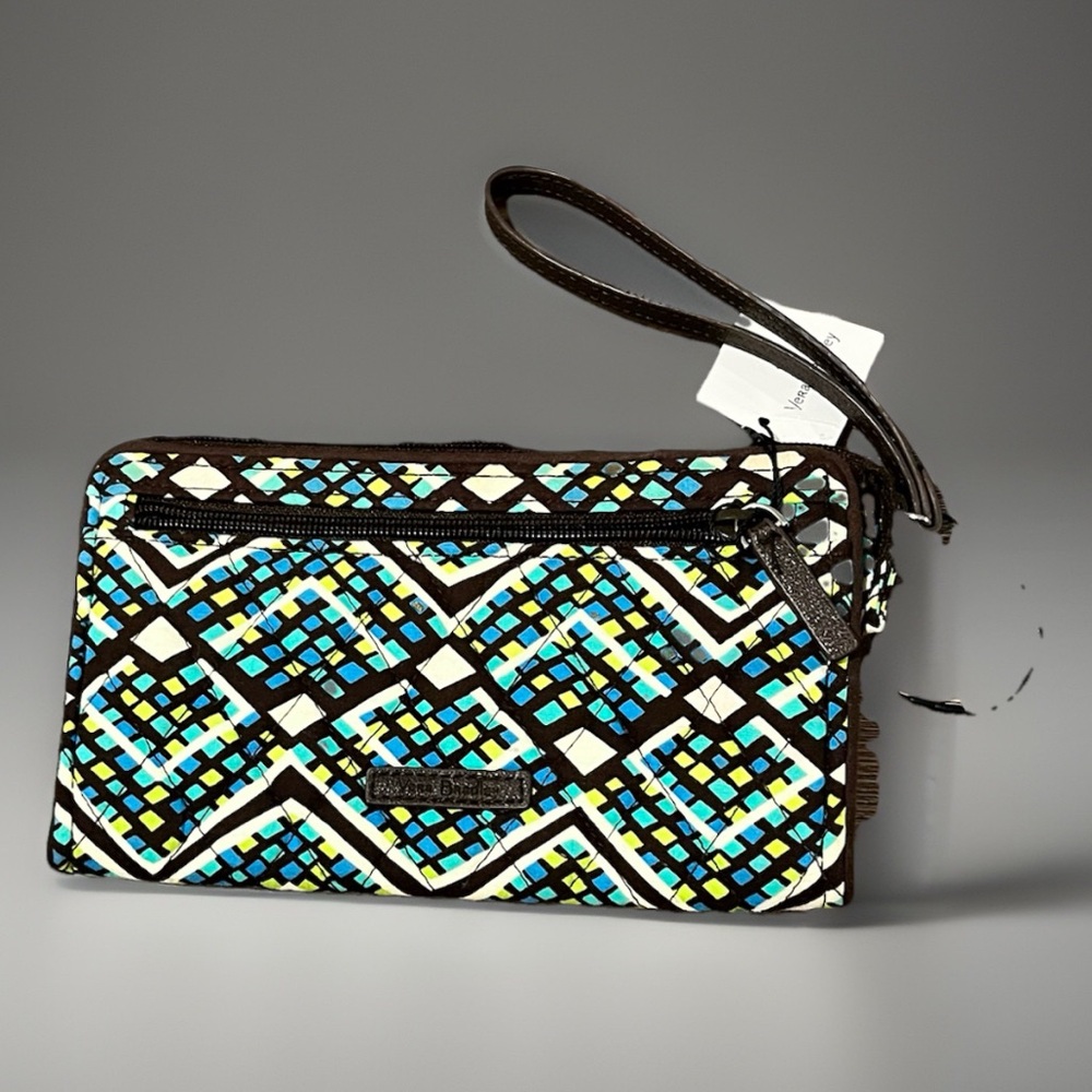 Vera Bradley Rain Forest Wristlet with RFID protection NWT